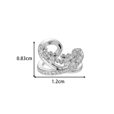 1 Piece Copper Gold Color Zircon Ear Cuffs h5 Picture2