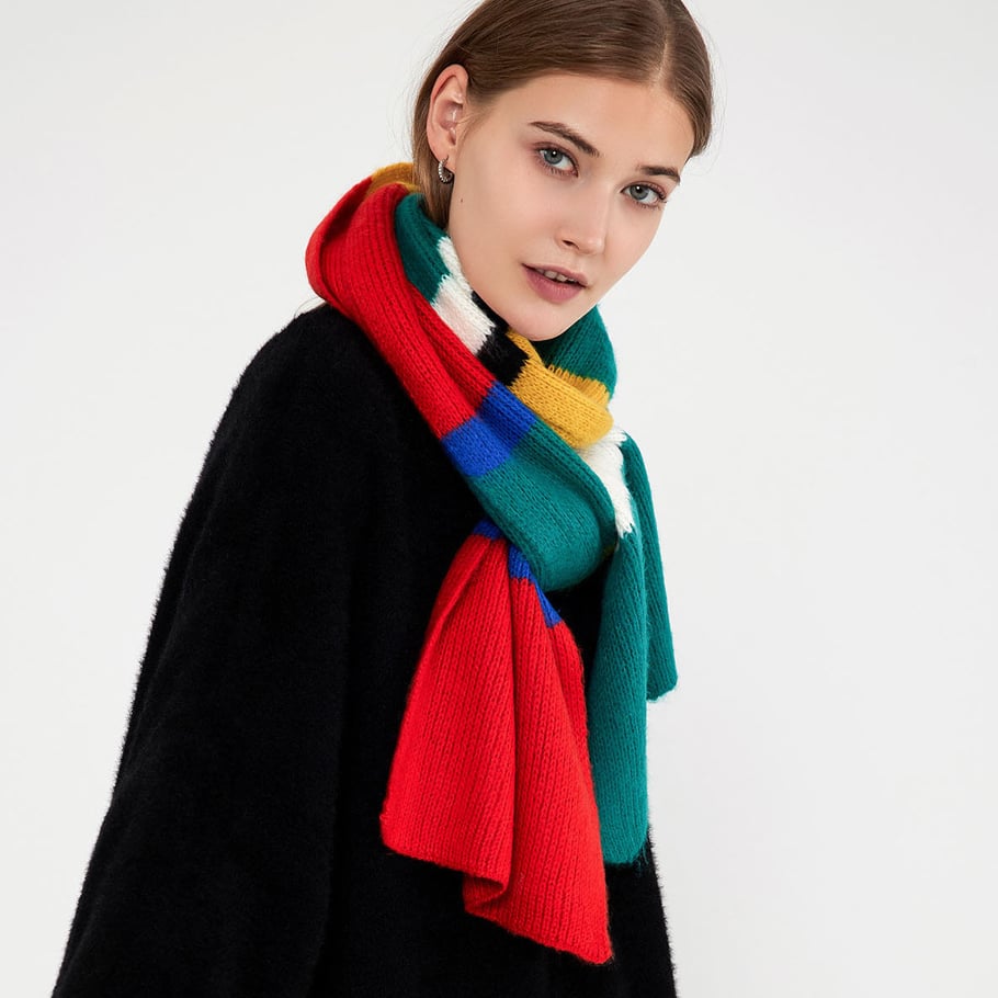 1 Piece Classic Mixed Color Synthetic Fiber Women's Winter Scarves Picture4