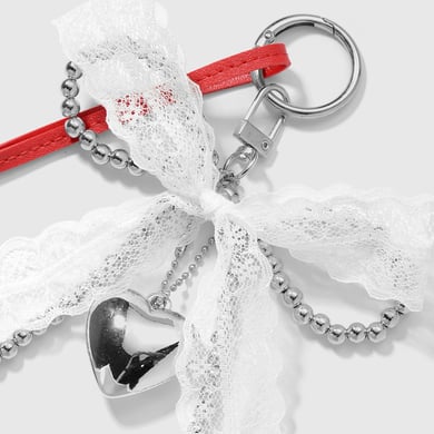 1 Piece Leather Heart Bag Charm h5 Picture5