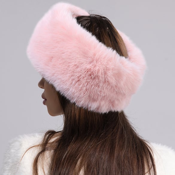 1 Piece Simple  Thickened Plush Solid Color Polyester Women's Hats