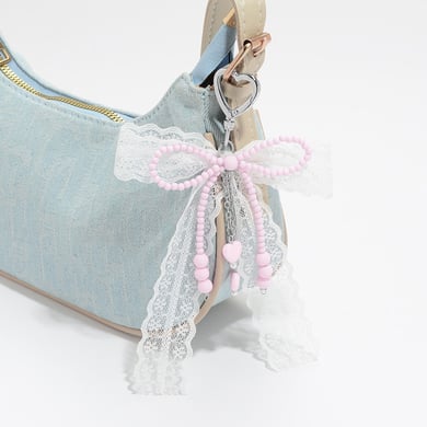 1 Piece Sweet Beaded Bow Knot Bag Charm h5 Picture4