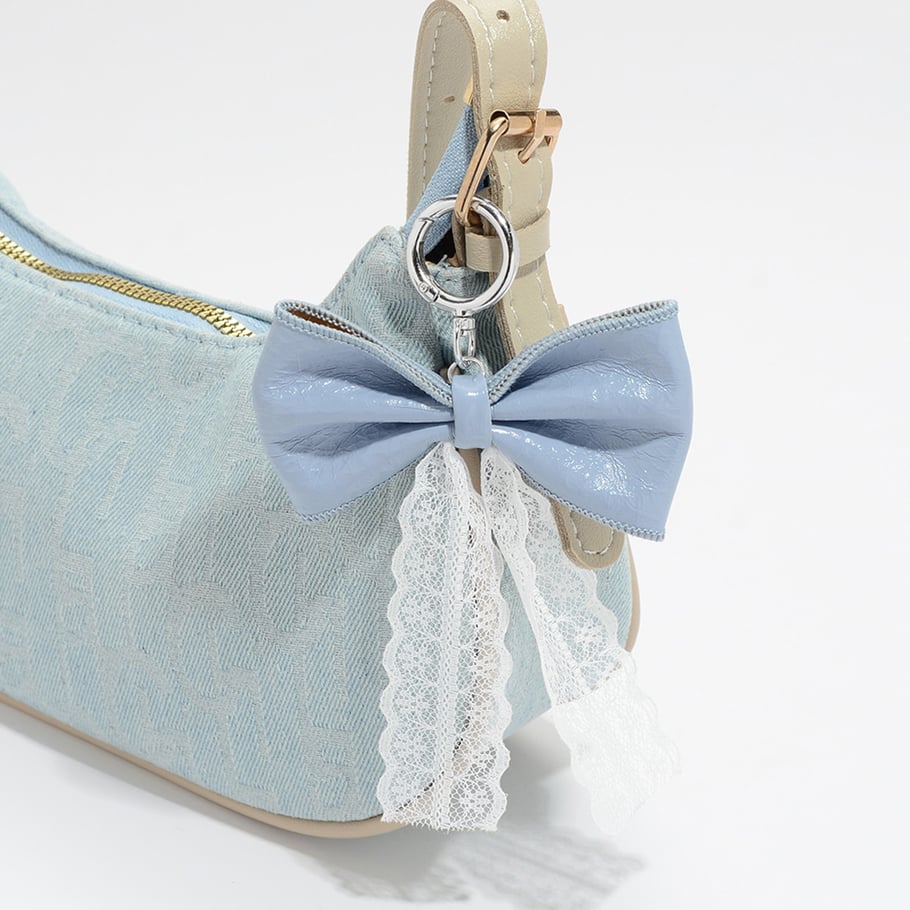1 Piece Leather Bow Knot Bag Charm Picture3