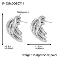 F493-Steel Earrings Picture5