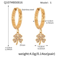Q107-Gold Earrings Picture5