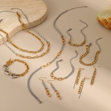 1 Piece Daily Tassel Chain Stainless Steel Women's Chain Necklaces h5 Picture2