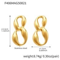 F406-Gold Ohrringe 