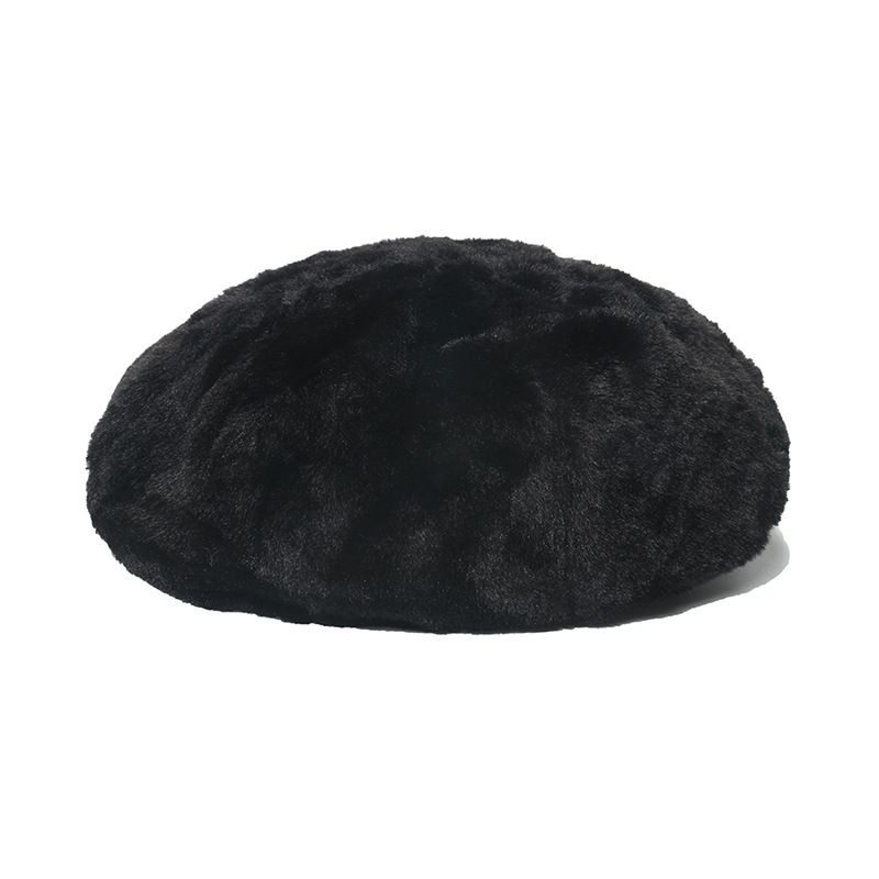 1 Piece Elegant Solid Color Plush Beret 