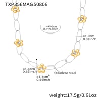 TXP356-Gold Necklace 40+5cm Picture2