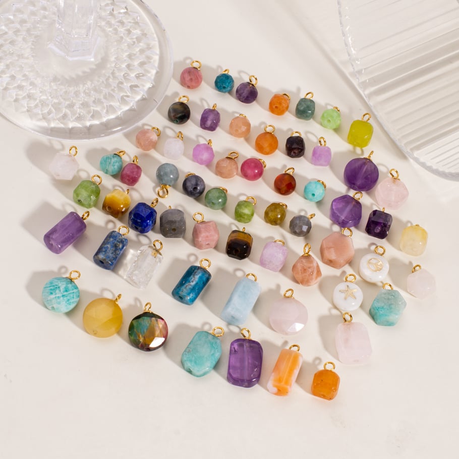 1 Piece Simple DIY Casual Irregular Shape Natural Stones Women's Pendants Picture2