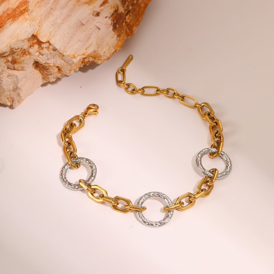 1 Piece Casual Mixed Color Chain Stainless Steel Women's Chain Necklaces Picture4