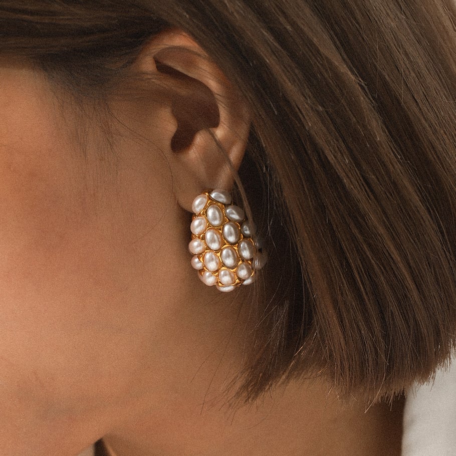 1 Pair Simple Daily Irregular Shape Stainless Steel  Women's Stud Earrings Picture3