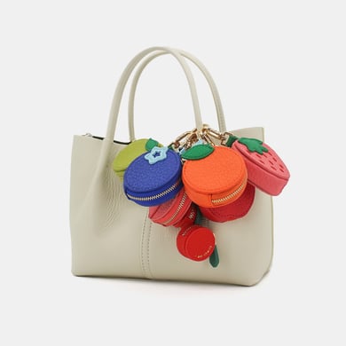 Colgante de cartera para mujer de fibra sintética con forma de fruta natural de la serie Vivid de 1 pieza h5 Imagen2