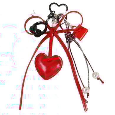 1 Piece Classic Series Retro Heart PU Women's Bag Charms h5 Picture6