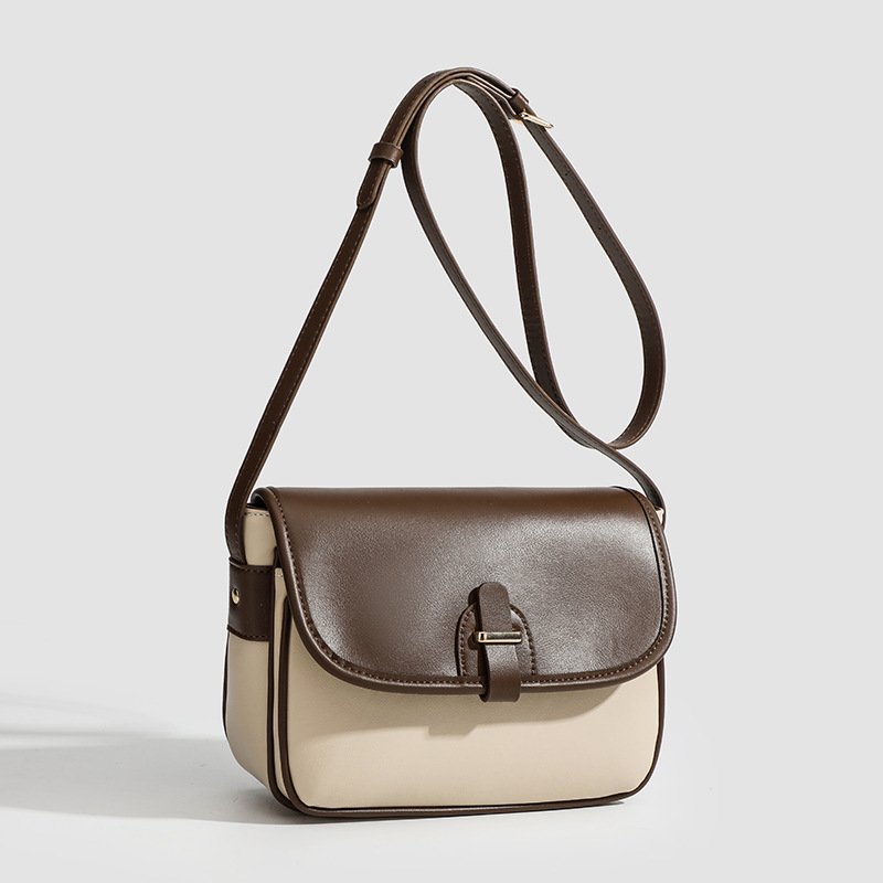 Sac à bandoulière simple en PU pour femme, 1 pièce, couleurs mélangées Image2