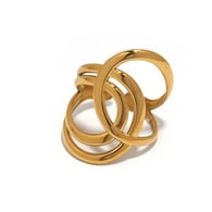 Gold color/One Size/Ring style 1 