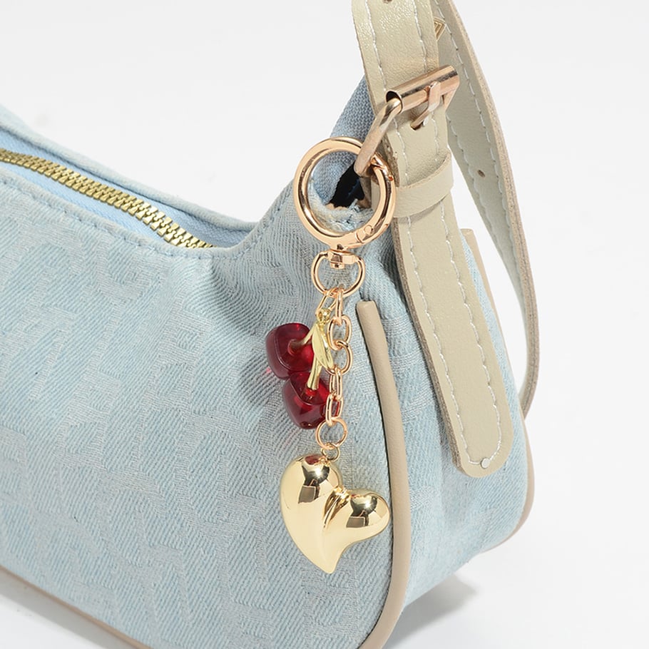 1 Piece Heart Alloy Bag Charm Picture8