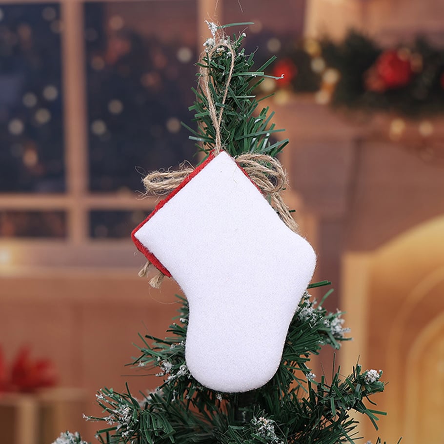 1 Piece Cute Christmas Tree Decorative Stocking Picture4