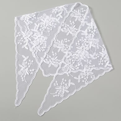 1 pièce de ceinture en dentelle romantique et douce de couleur unie pour femmes, foulards d&#39;été h5 Image4