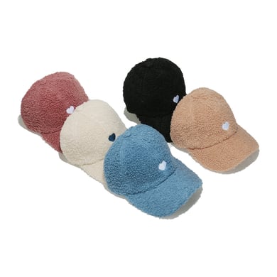 Cappello da donna in peluche a forma di cuore, 1 pezzo h5 Immagine3