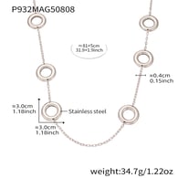 P932-Steel necklace 81+5cm Picture3