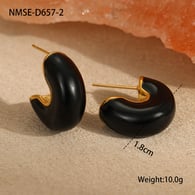 NMSE-D657-2 black earrings Picture2