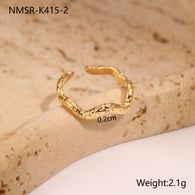 NMSR-K415-2 Gold Wave Ring/One Size Picture5