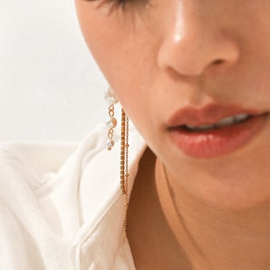 1 Pair Simple  Daily Tassel Stainless Steel  Gold Color  Women's Drop Earrings h5 Picture5
