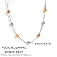 Gold and silver color/One Size/Necklace type 2 Picture2