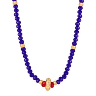 P866-Collana in pietra naturale-40+7cm 