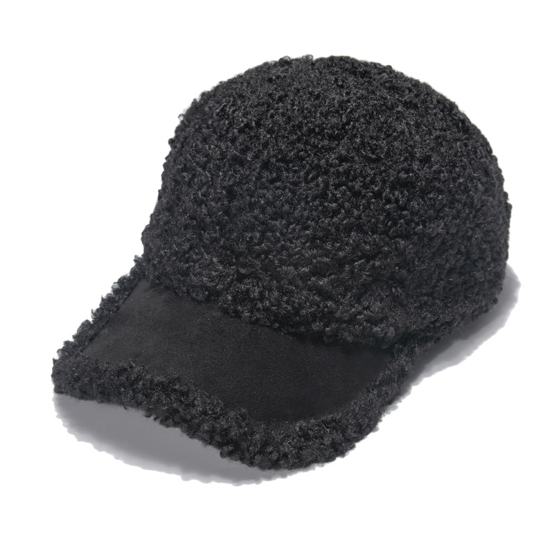 1 stuk effen pluche dameshoed 