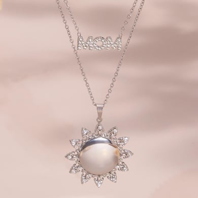 1 Piece Classic Sun Stainless Steel Gold Color Women's Pendant Necklaces h5 Picture5