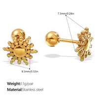 Orecchini da piercing EH1202G Immagine17