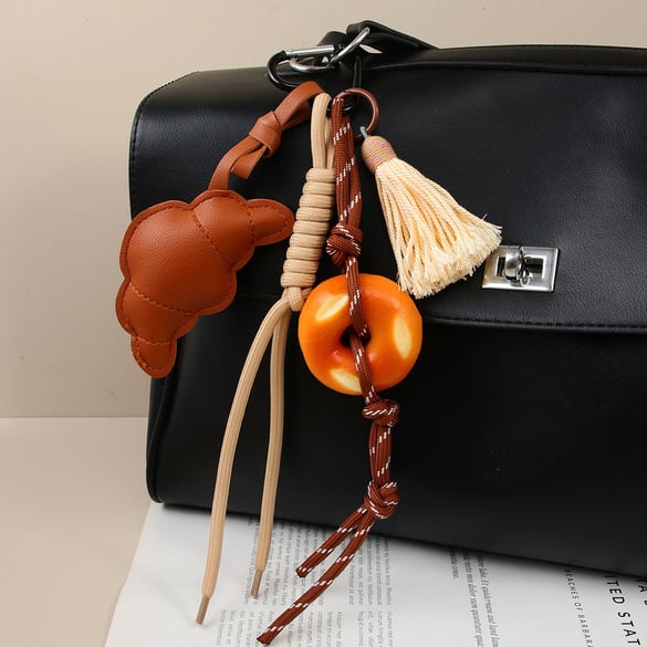 1 Piece Simple Series Cute Food PU Women's Bag Charms 2