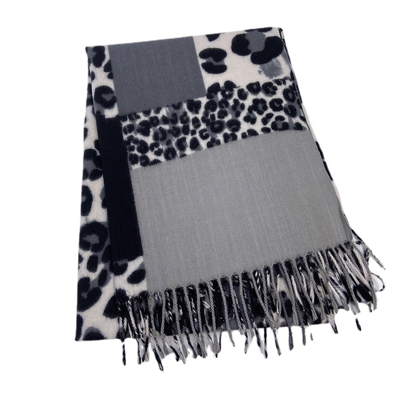 1 Piece Classic Leopard Print Rayon Women's Winter Scarves Picture7