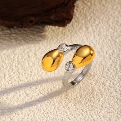 1 Piece Retro Rose Stainless Steel Statement Ring h5 Picture3