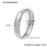 Z478-Steel polished bracelet 15mm wide Picture2