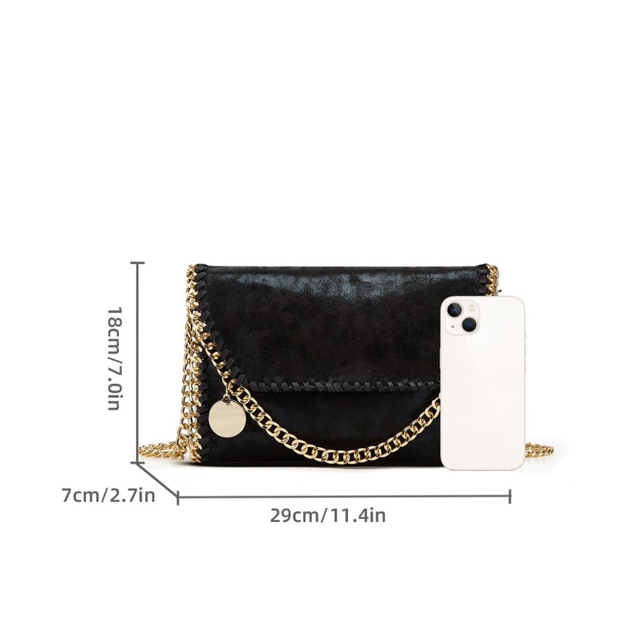 Sac bandoulière luxueux en suédine pour femme, 1 pièce Image4