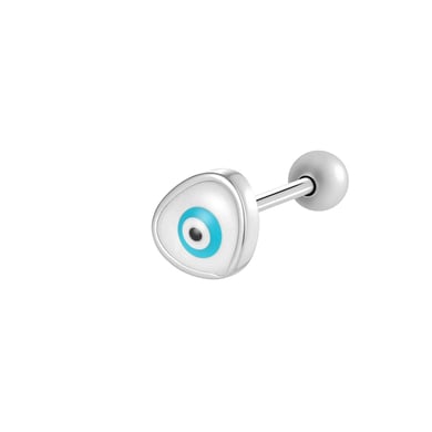 1 stuk hart koper goud kleur zirkoon piercing oorbel h5 