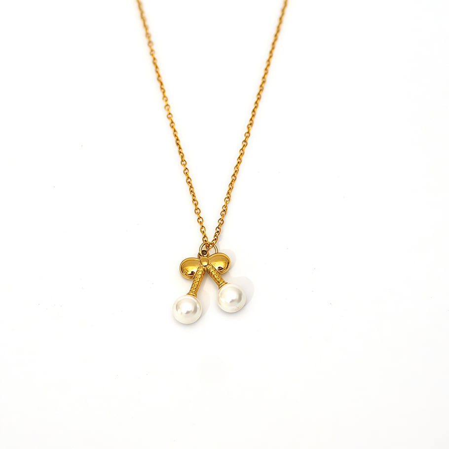 1 Piece Casual Food Stainless Steel  Gold Color  Women's Pendant Necklaces 