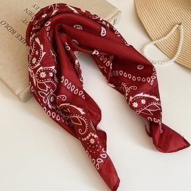 1 Piece Retro Flower Paisley Pattern Bandana h5 Picture4