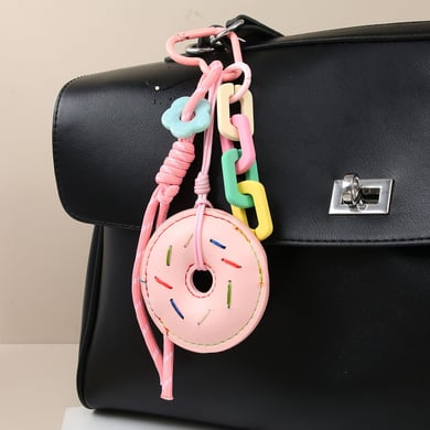 1 Piece Simple Series Cute Doughnut PU Women's Bag Charms h5 Picture4