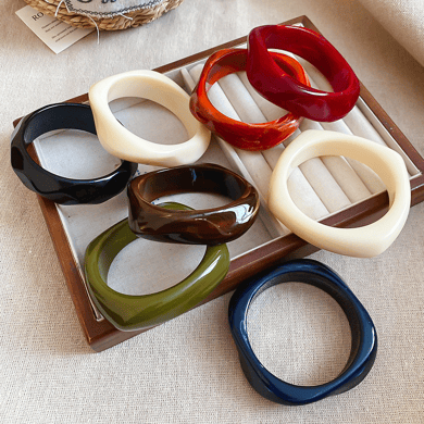 1 stuk onregelmatig gevormde acryl armband h5 Afbeelding2