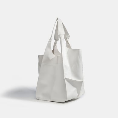 Bolso de mano minimalista retro de PU de color sólido para mujer, 1 pieza h5 Imagen4