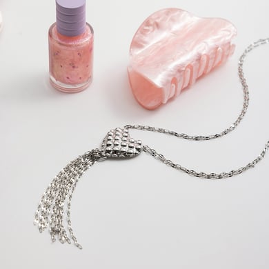 1 Piece Sexy Heart Stainless Steel Silver Color Women's Pendant Necklaces h5 Picture3