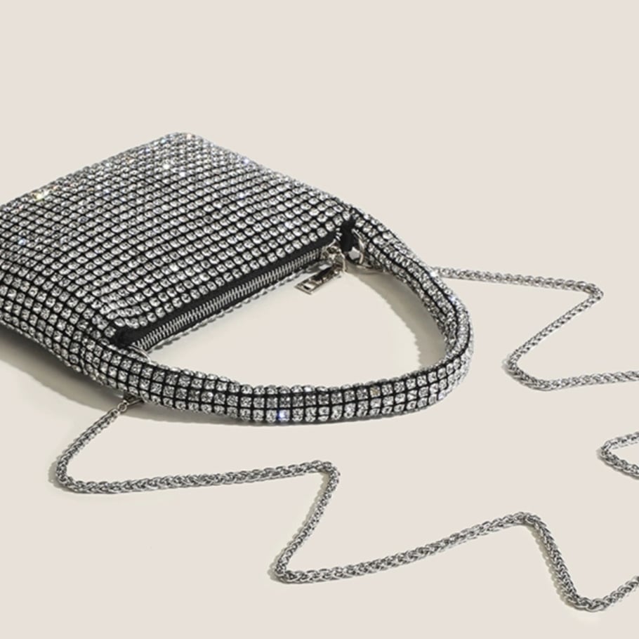 1 pieza de lujosa serie elegante color sólido PU bolsos de mano para mujer Imagen2