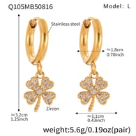 Q105-Gold Earrings-L Picture3
