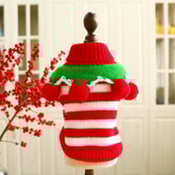 Colorful Christmas Sweater - Red and White/S Picture10