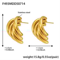 F493-Gold Earrings Picture4