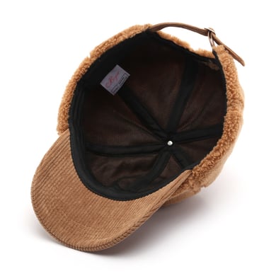 1 Piece Casual Solid Color Plush Baseball Cap h5 Picture5
