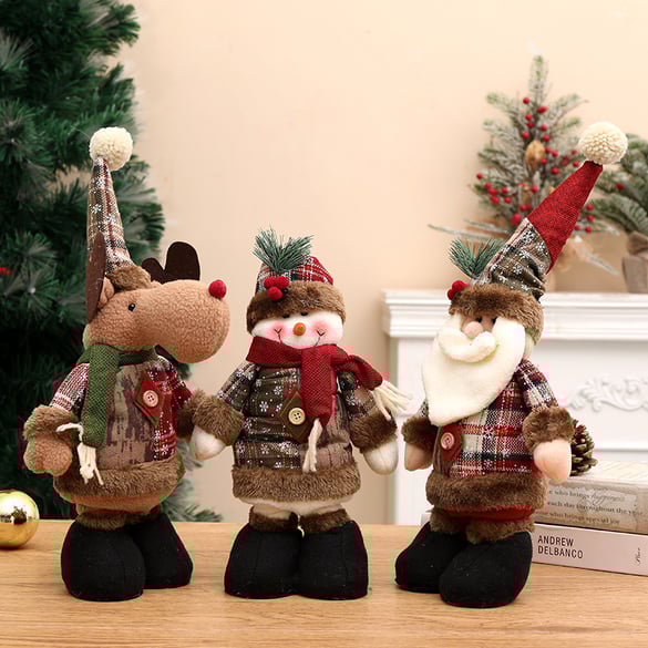 1 Piece Christmas Stretchable Plush Toy Decorative Item 2